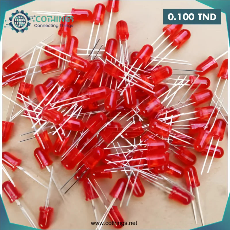 Acheter 18mm Jambe LED 5MM Rouge Désamorcer 20mA (1 pièces) en Tunisie -  Disponible au meilleur prix sur CoThings