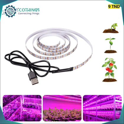 1M Ruban LED lumière à spectre complet pour plante USB DC 5V