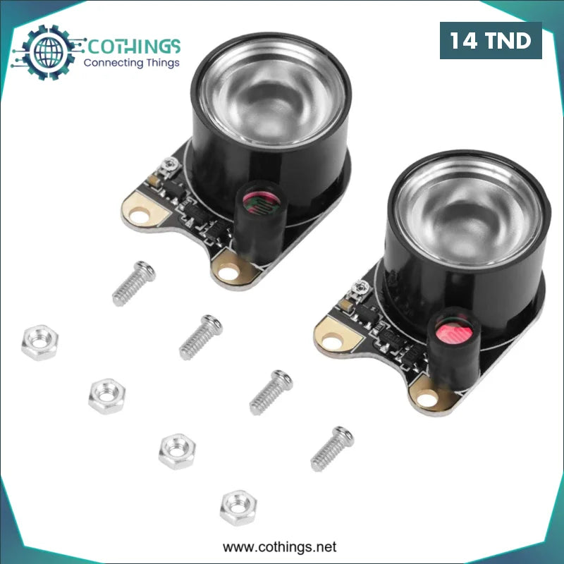 Acheter 2 Lampes LED IR 850nm pour Caméra Raspberry Pi Vision Nocturne en Tunisie -  Disponible au meilleur prix sur CoThings
