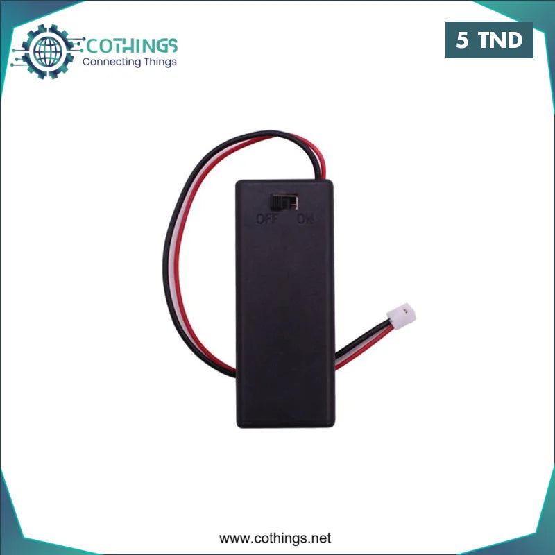 Acheter 2 x boîtier de support de pile AAA avec couvercle de câble marche/arrêt pour micro:bit en Tunisie -  Disponible au meilleur prix sur CoThings