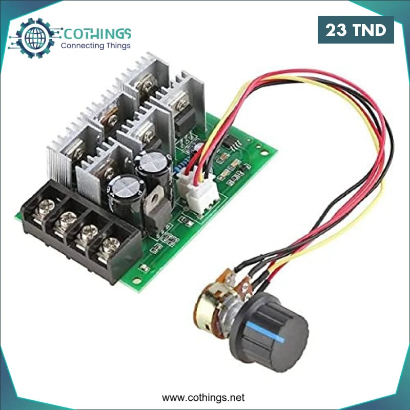 Acheter 2000W DC 9V-55V 40A Contrôleur de vitesse du moteur Régulateur de contrôle de vitesse électrique PWM en Tunisie -  Disponible au meilleur prix sur CoThings