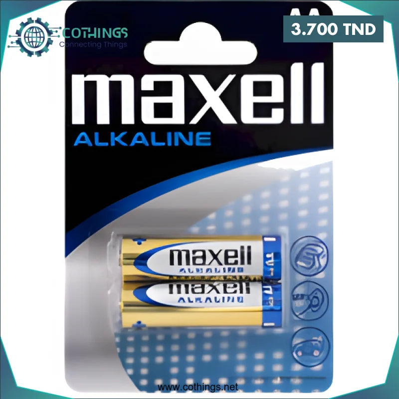 Acheter 2xPiles Maxell Alkaline AA 1.5V LR6 (2pcs) en Tunisie -  Disponible au meilleur prix sur CoThings