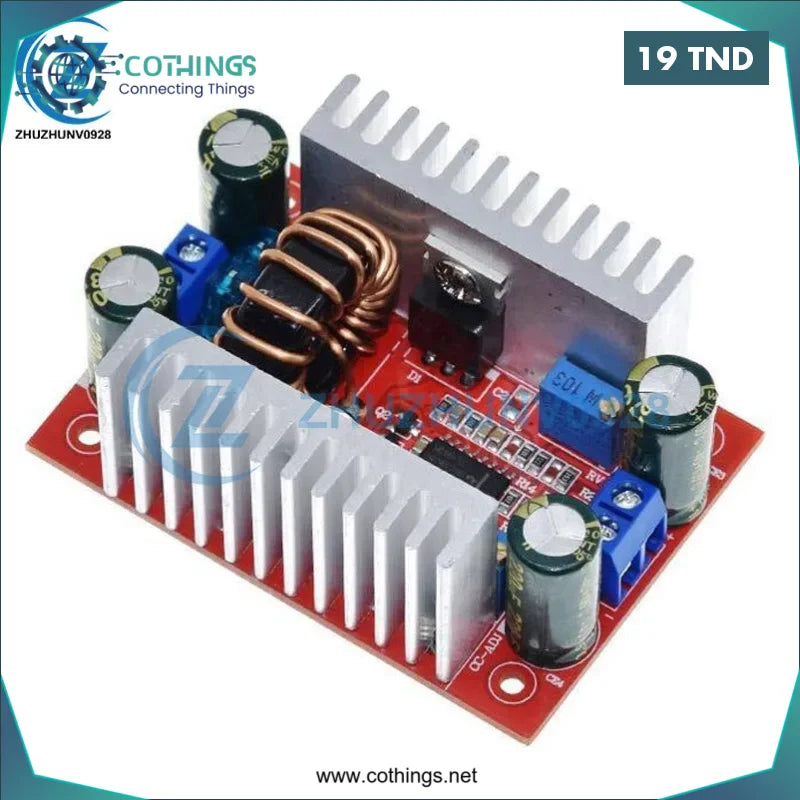 Acheter 400WDC-DC haute puissance tension constante courant Constant Boost Module de puissance LED Boost pilote batterie d’ordinateur portable charge en Tunisie -  Disponible au meilleur prix sur CoThings