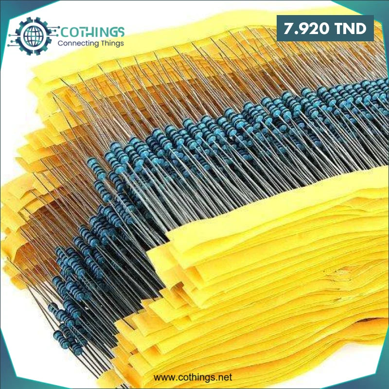 Acheter 600 pièces 1/4W 1% 30 types résistance à film métallique (20x chaque valeur) en Tunisie -  Disponible au meilleur prix sur CoThings