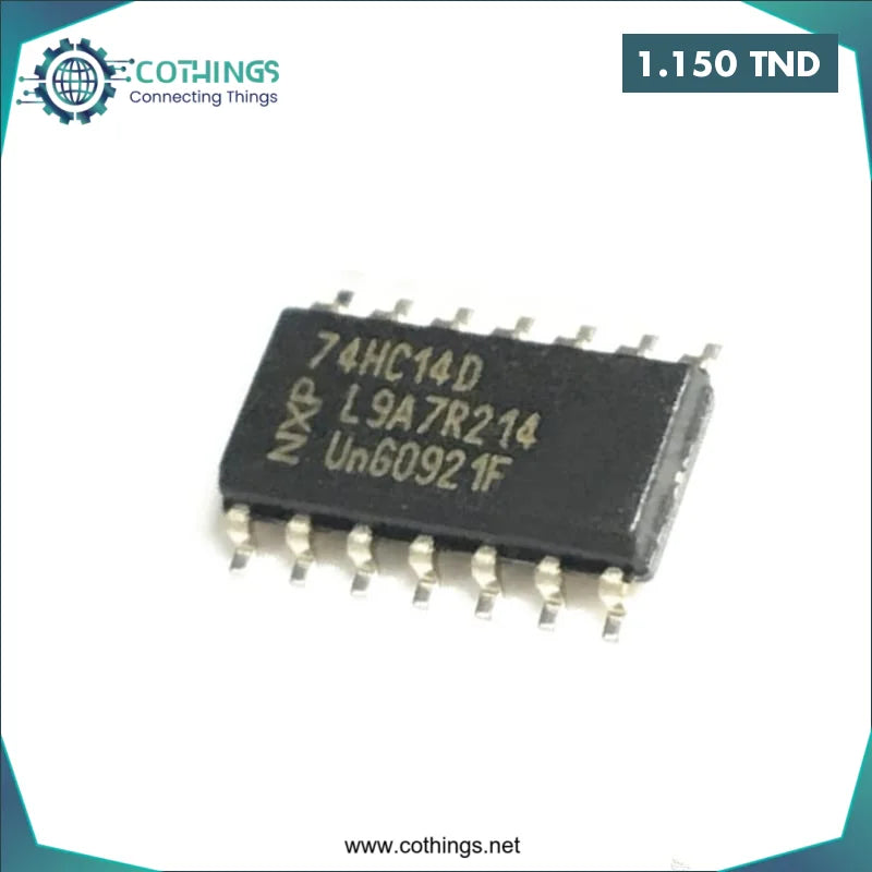 Acheter 74HC14D Déclencheur Schmitt inverseur hexagonal en Tunisie -  Disponible au meilleur prix sur CoThings