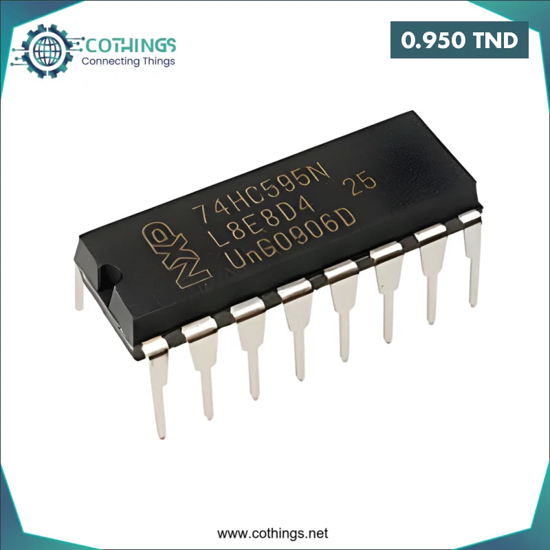 Acheter 74HC595N 8-Bit Registre à décalage DIP-1 en Tunisie -  Disponible au meilleur prix sur CoThings