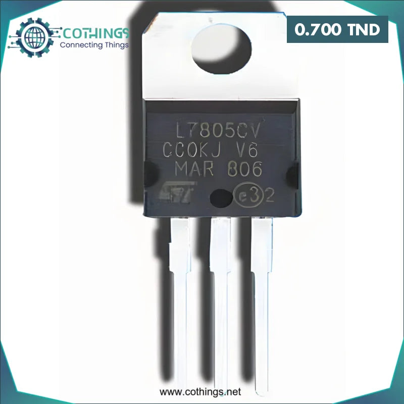 Acheter 7805 5V 1A Positive Regulator en Tunisie -  Disponible au meilleur prix sur CoThings