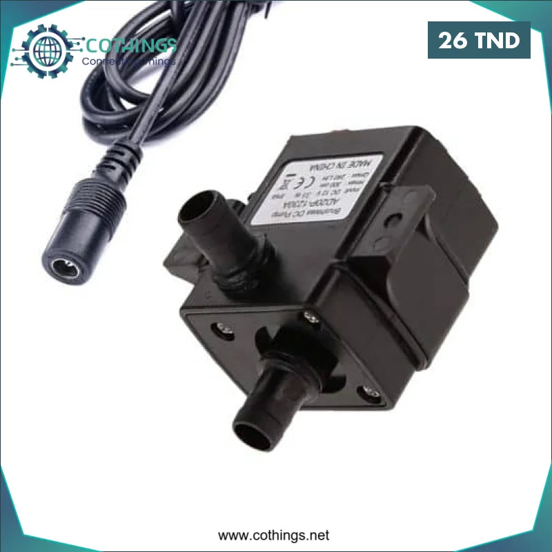 Acheter AD20P-1230C Pompe à eau submersible ultra-silencieuse DC 12V 3M 240L/H sans brosse avec câble 1.5m avec fiche jack en Tunisie -  Disponible au meilleur prix sur CoThings