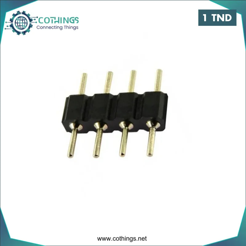 Acheter Adaptateur de connecteur RVB 5050/3528 avec 4 broches mâle en Tunisie -  Disponible au meilleur prix sur CoThings