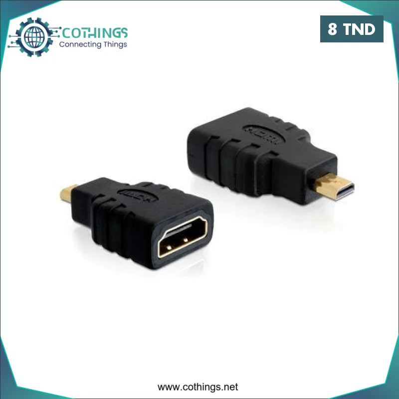 Acheter Adaptateur HDMI femelle vers micro HDMI en Tunisie -  Disponible au meilleur prix sur CoThings