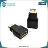 Acheter Adaptateur Mini HDMI Vers HDMI Femelle - Noir en Tunisie - Disponible au meilleur prix sur CoThings