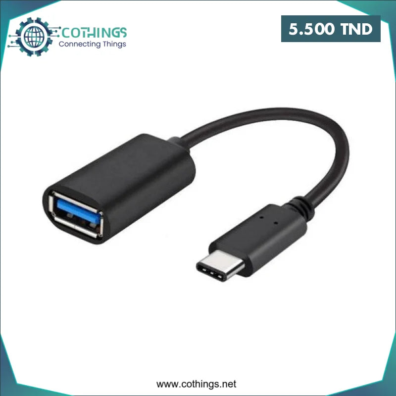 Acheter Adaptateur OTG USB Type C Vers USB en Tunisie -  Disponible au meilleur prix sur CoThings