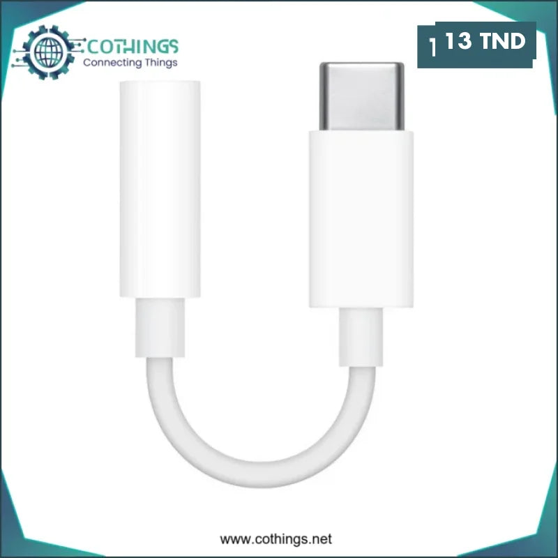 Acheter Adaptateur USB Type-C Male à 3.5 mm Headphone Jack Femelle en Tunisie -  Disponible au meilleur prix sur CoThings