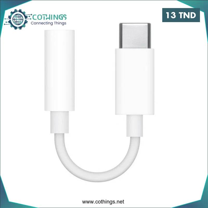 Acheter Adaptateur USB Type-C Male à 3.5 mm Headphone Jack Femelle en Tunisie -  Disponible au meilleur prix sur CoThings