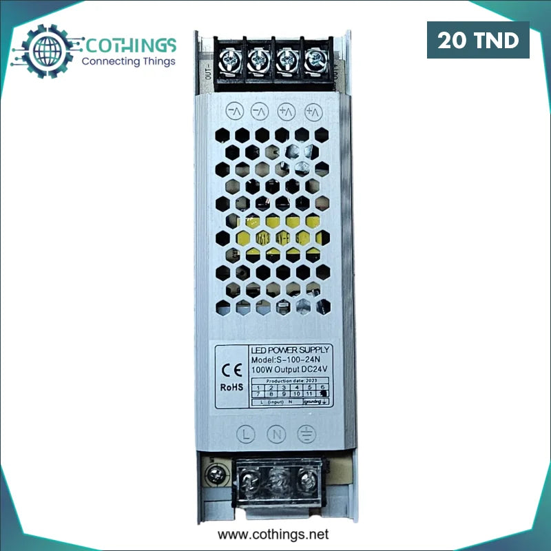 Acheter Alimentation LED 24V 4.2A - 100W en Tunisie -  Disponible au meilleur prix sur CoThings