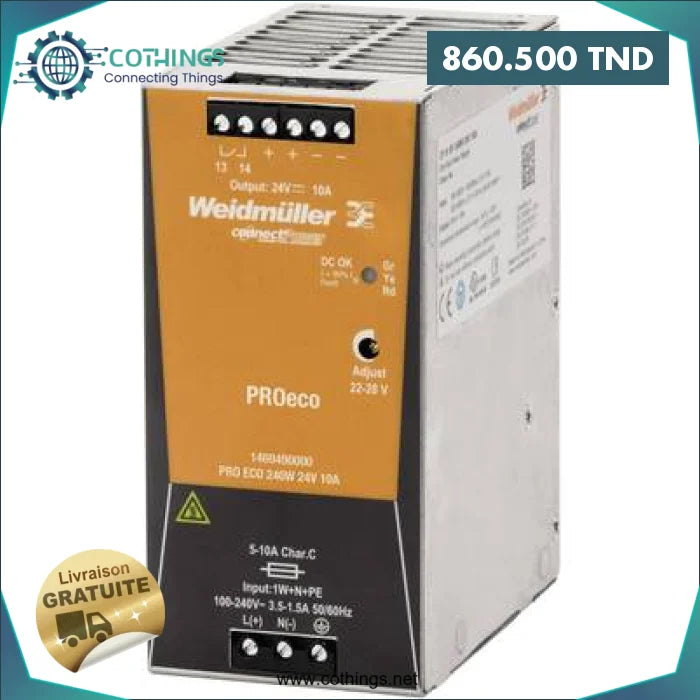 Acheter Alimentation PRO MAX3 240W 24V 10A Weidmüller en Tunisie -  Disponible au meilleur prix sur CoThings