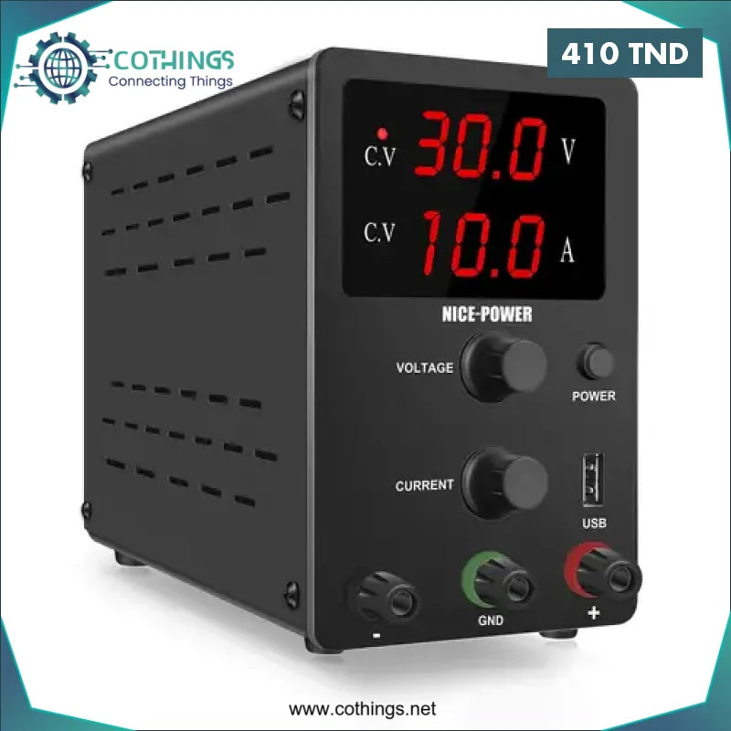 Acheter Alimentation Stabilisée Réglable 30V 10A SPS3010 en Tunisie -  Disponible au meilleur prix sur CoThings