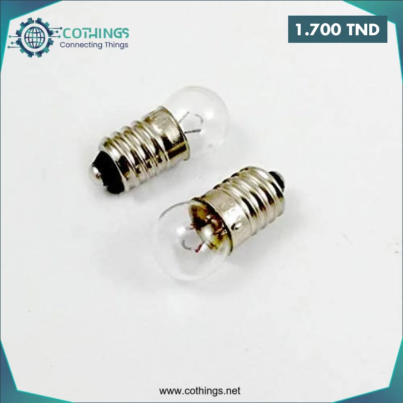 Acheter Ampoule E10 4.8V 0.5A en Tunisie -  Disponible au meilleur prix sur CoThings