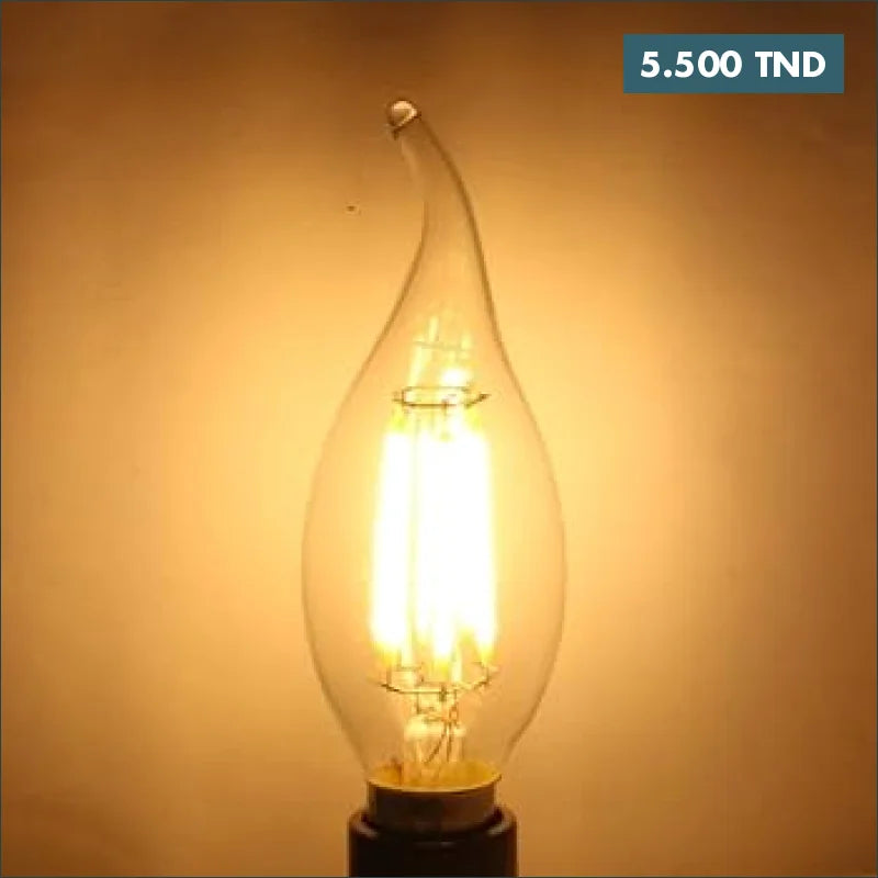 Acheter Ampoule LED Bougie E14 4W 470Lm 3000K en Tunisie -  Disponible au meilleur prix sur CoThings