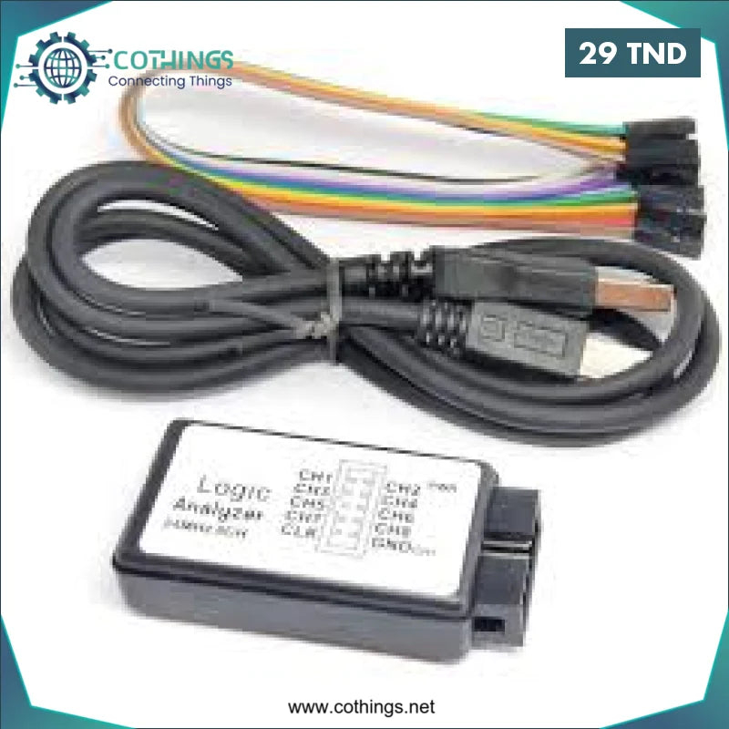 Acheter Analyseur logique USB 24M 8CH pour débogage MCU/ARM/FPGA/DSP en Tunisie -  Disponible au meilleur prix sur CoThings