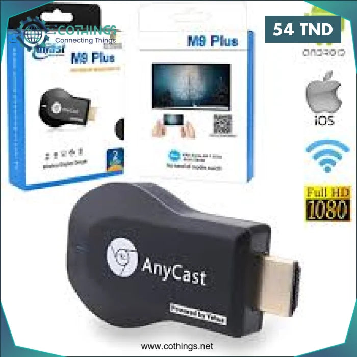 Acheter AnyCast M4 Plus 2Core 1080P HDMI WiFi Display TV Dongle CPU 8268 en Tunisie -  Disponible au meilleur prix sur CoThings