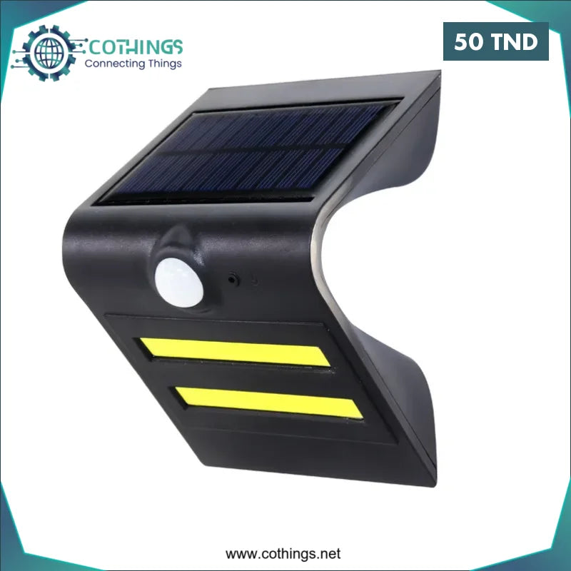 Acheter Applique murale solaire avec detecteur de mouvement-blanche en Tunisie -  Disponible au meilleur prix sur CoThings