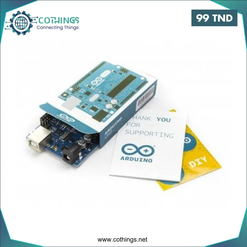 Acheter Arduino UNO R3 Version officielle Italie en Tunisie -  Disponible au meilleur prix sur CoThings