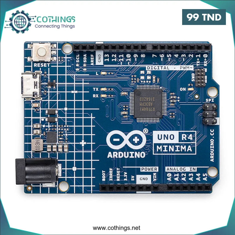 Acheter Arduino UNO R4 minima en Tunisie -  Disponible au meilleur prix sur CoThings