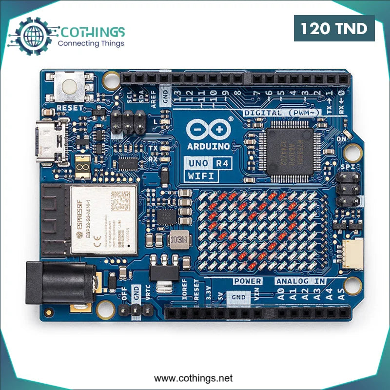 Acheter Arduino UNO R4 Wi-Fi en Tunisie -  Disponible au meilleur prix sur CoThings