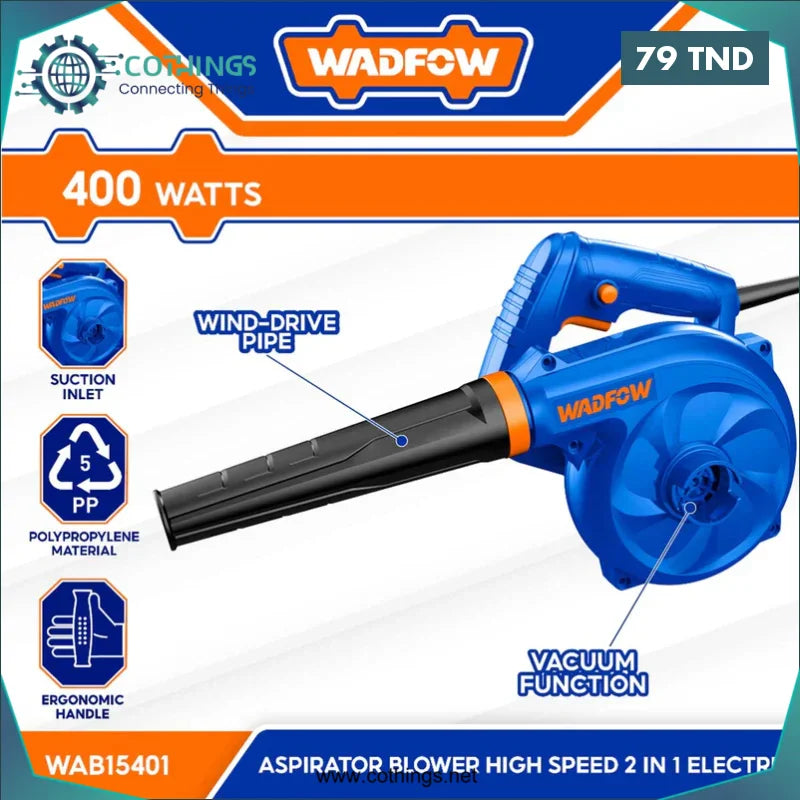 Acheter Aspirateur souffleur 400W nettoyeur de poussière électrique WAB15401 en Tunisie -  Disponible au meilleur prix sur CoThings