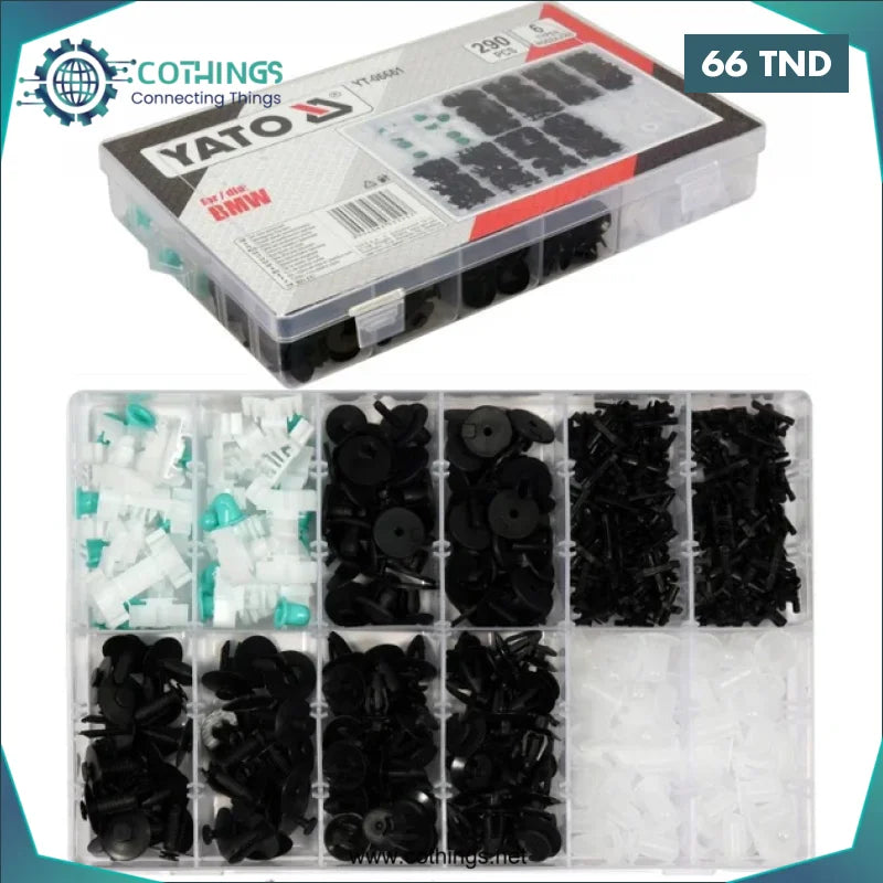 Acheter Assortiment Yato de clips de fixation BMW 290 pcs en Tunisie -  Disponible au meilleur prix sur CoThings