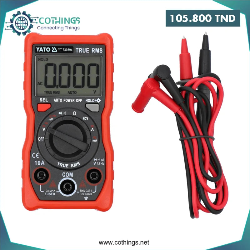 Acheter Automotive multimètre digital true RMS yato en Tunisie -  Disponible au meilleur prix sur CoThings