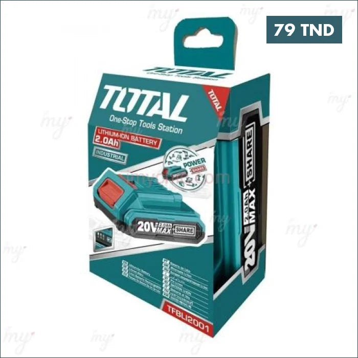 Acheter Batterie 20V 2.0 Ah TOTAL en Tunisie -  Disponible au meilleur prix sur CoThings