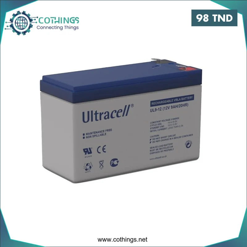 Acheter Batterie Acide ULTRACELL 12V 9Ah en Tunisie -  Disponible au meilleur prix sur CoThings