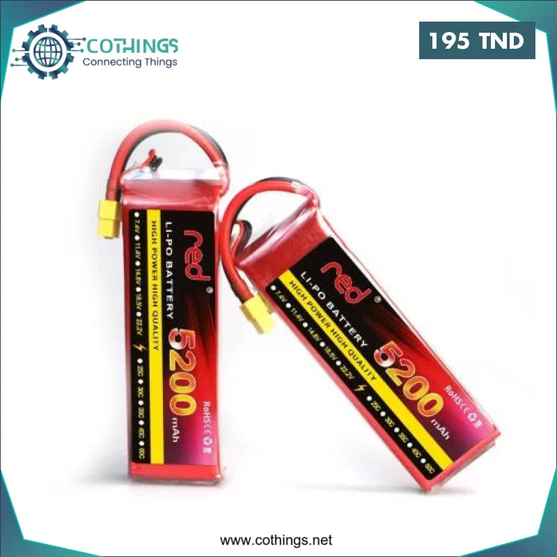 Acheter Batterie LIPO3S 11,1V - 5200MAH 35C en Tunisie -  Disponible au meilleur prix sur CoThings