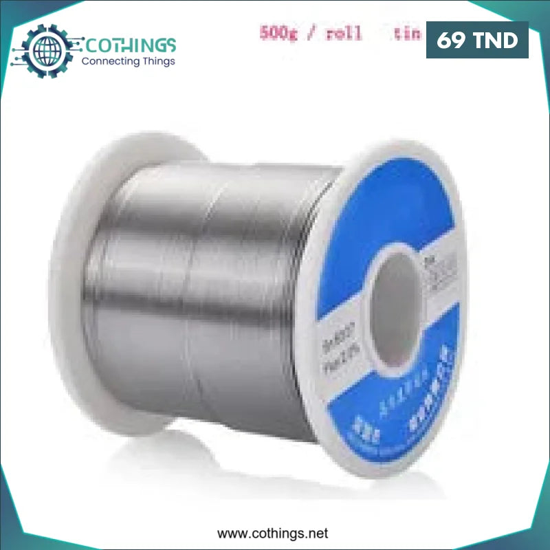 Acheter Bobine Etain 0.8mm 2% Flux 500g en Tunisie -  Disponible au meilleur prix sur CoThings