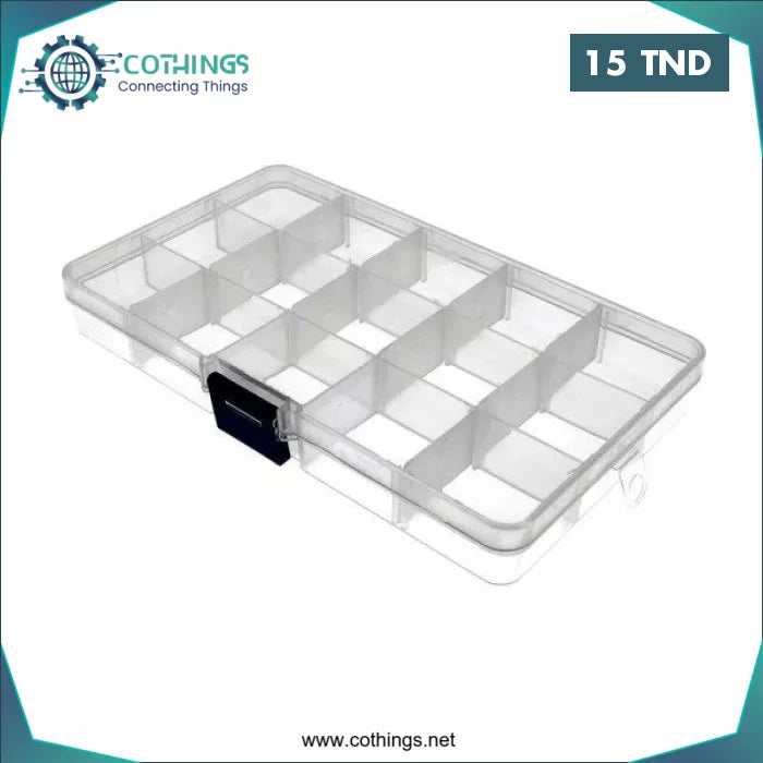 Acheter Boîte de Rangement en Plastique – 30 x 20 x 6,3 cm en Tunisie -  Disponible au meilleur prix sur CoThings