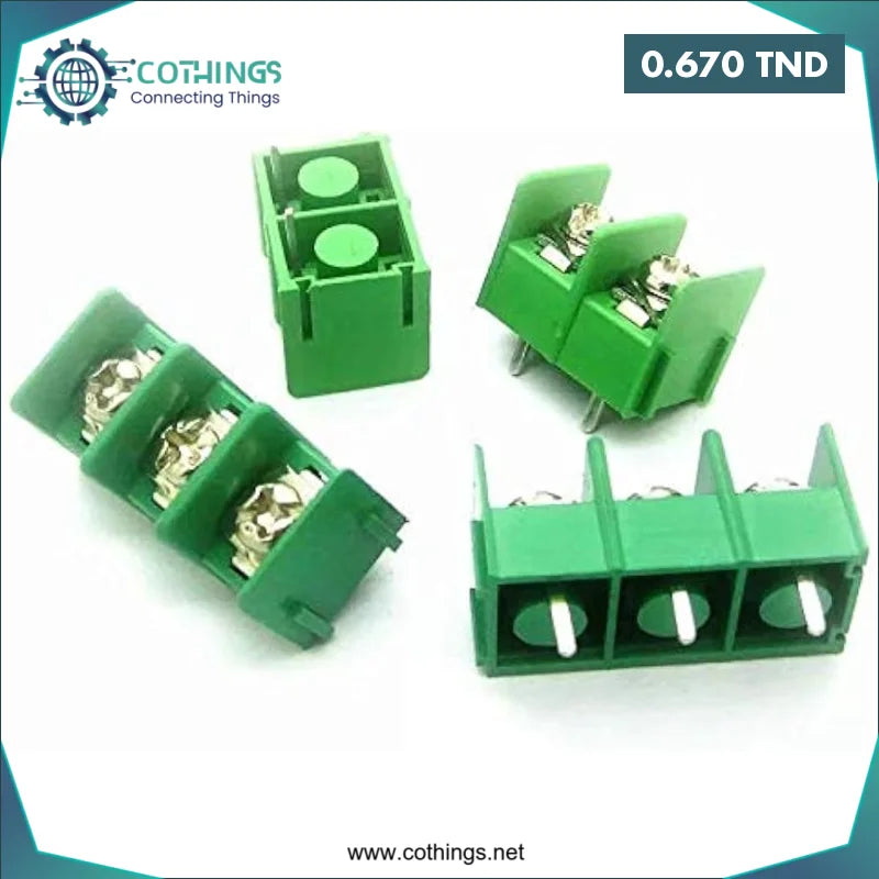 Acheter Bornier à barrière KF7.62 KF7620-3P 7,62 mm (vert) en Tunisie -  Disponible au meilleur prix sur CoThings