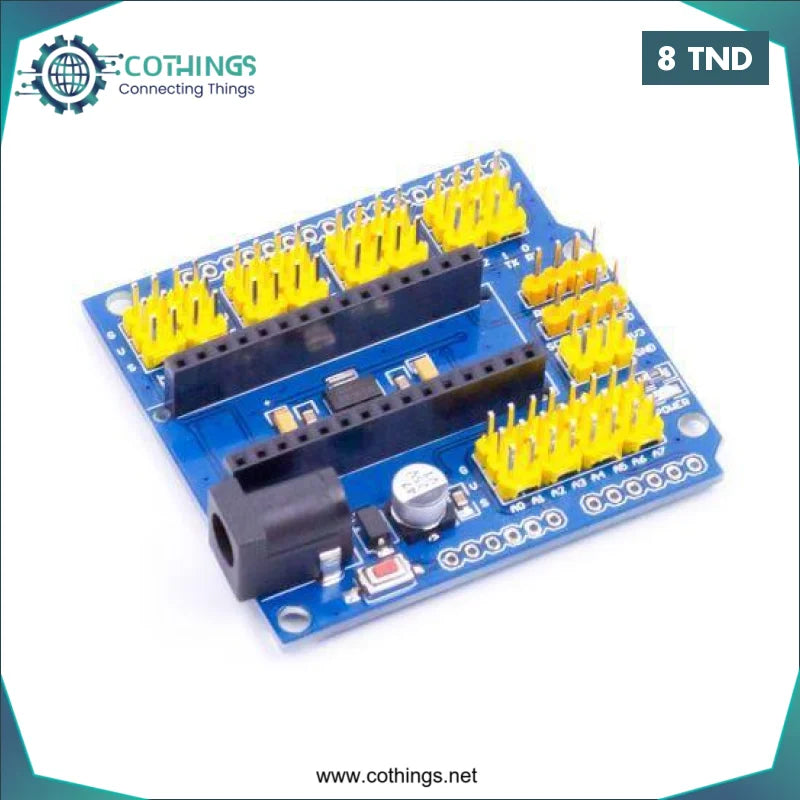 Acheter Bouclier d’E / S de la carte d’extension de l’adaptateur d’extension Arduino Nano en Tunisie -  Disponible au meilleur prix sur CoThings