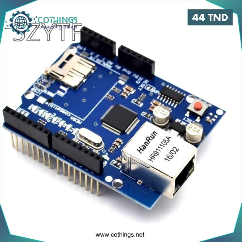 Acheter Bouclier Ethernet W5100 en Tunisie -  Disponible au meilleur prix sur CoThings