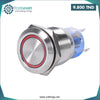 Acheter Bouton poussoir etanche en metal rouge 16MM 3-6V en Tunisie - Disponible au meilleur prix sur CoThings