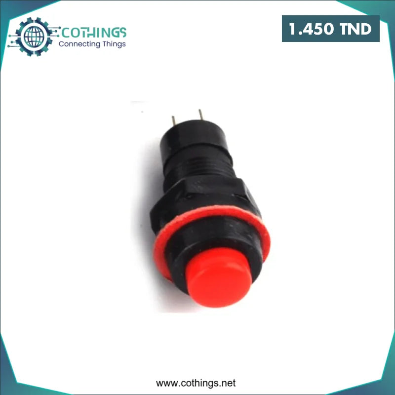 Acheter Bouton-poussoir rouge de réinitialisation automatique, DS-213 en Tunisie -  Disponible au meilleur prix sur CoThings
