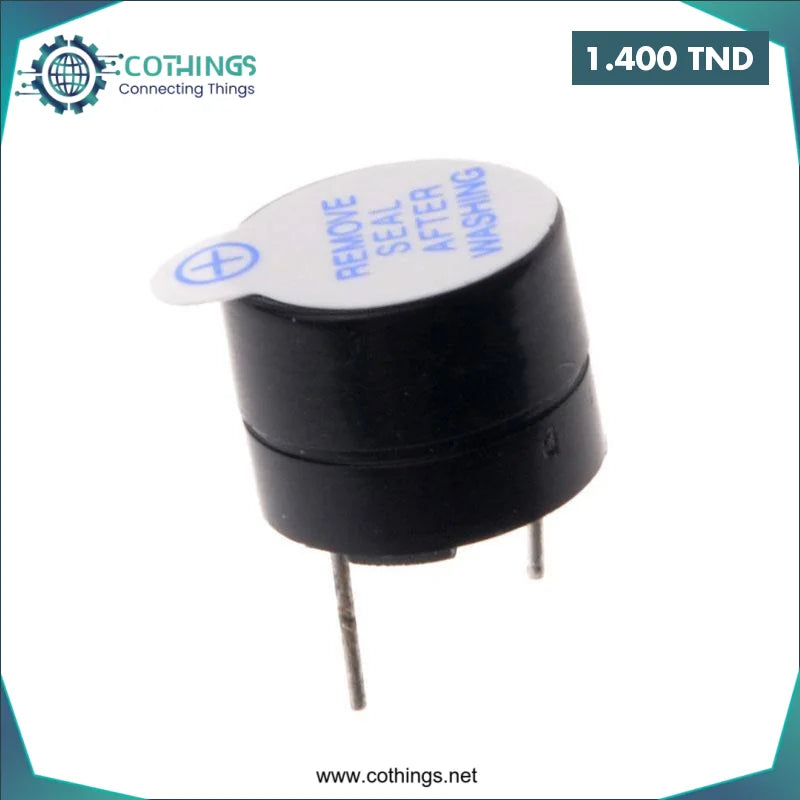 Acheter Buzzer actif 5V en Tunisie -  Disponible au meilleur prix sur CoThings