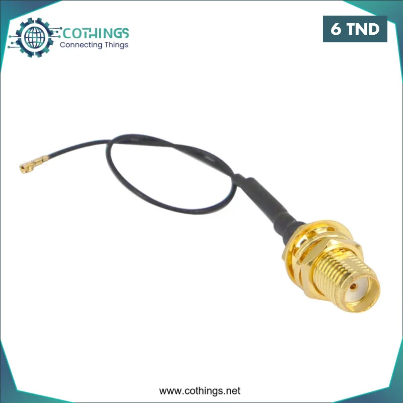 Acheter Câble adaptateur IPEX IPX vers SMA 5 cm en Tunisie -  Disponible au meilleur prix sur CoThings