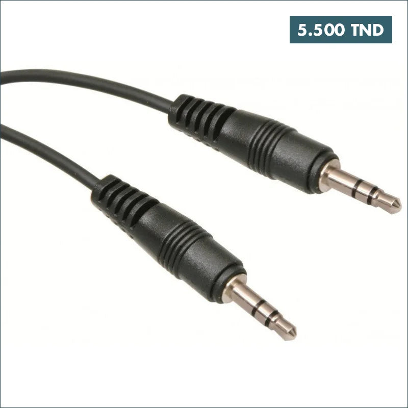 Acheter CABLE AUDIO JACK 3.5MM MALE/MALE 3M en Tunisie -  Disponible au meilleur prix sur CoThings