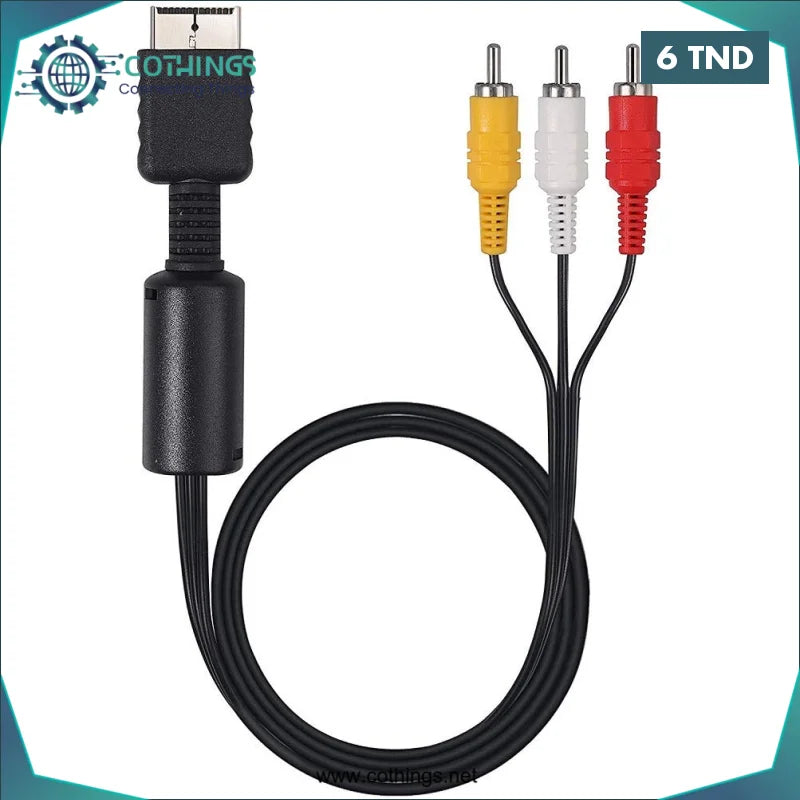Acheter Câble AV Audio/Vidéo pour PlayStation 2 – Compatible  PS2 en Tunisie -  Disponible au meilleur prix sur CoThings