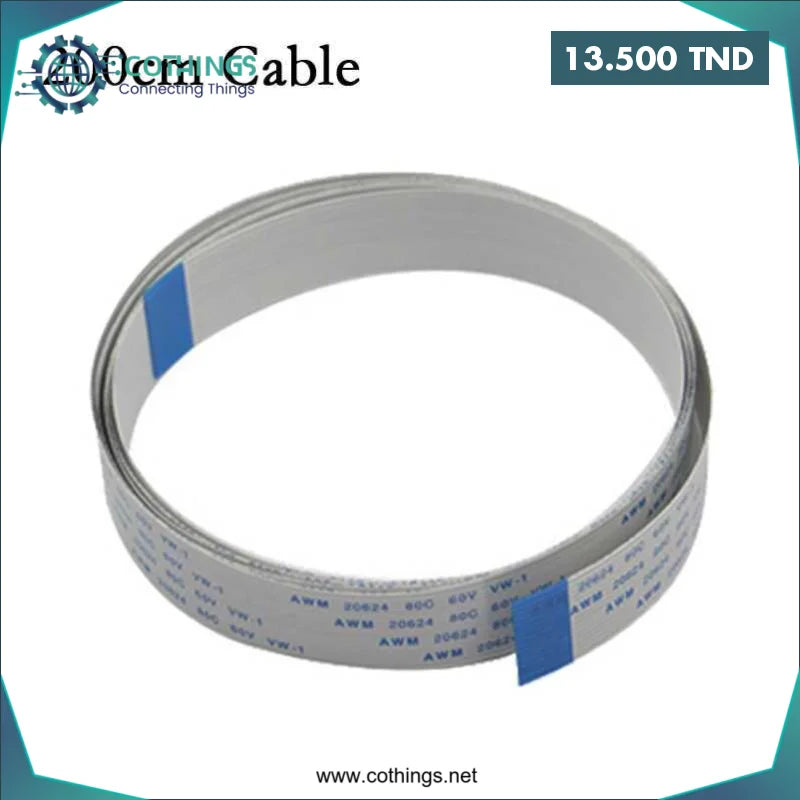 Acheter Câble Caméra 15PIN 2M Raspberry 4B/3B+/3B/3A+ Caméra FFC en Tunisie -  Disponible au meilleur prix sur CoThings
