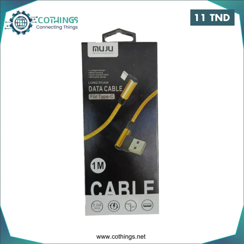 Acheter CABLE DE CHARGE TYPE C 3A MUJU en Tunisie -  Disponible au meilleur prix sur CoThings