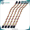 Acheter Câble Dupont femelle à 4 broches 2,54 mm torsadé en Tunisie - Disponible au meilleur prix sur CoThings