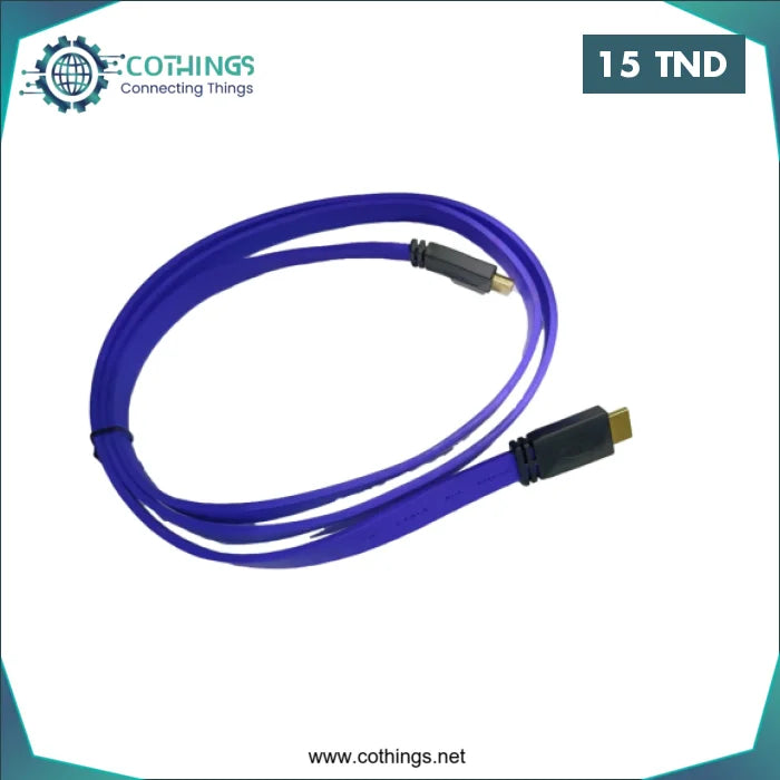 Acheter CABLE HDMI 1.5M PLAT KEXUN en Tunisie -  Disponible au meilleur prix sur CoThings